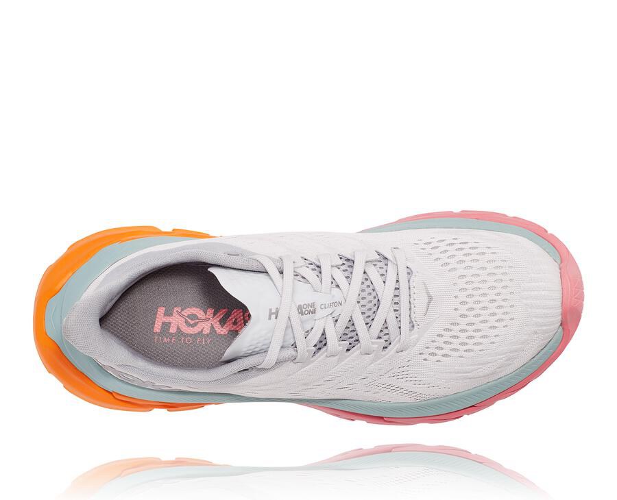 Hoka Australia One One Clifton Edge - Womens Running Shoes White - DLBPY-7419